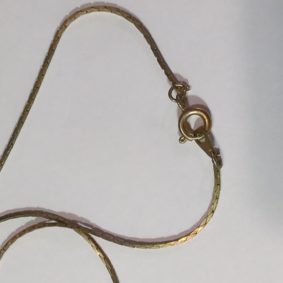 📍Vintage Large Egyptian Falcon Bird Antique Gold W/ Red Coral Pendant On Chain - Picture 6 of 8